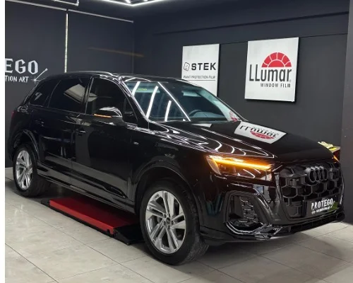 Audi Q7 Komple STEK Dynolite PPF Kaplama ve LLumar Cam Filmi Uygulaması