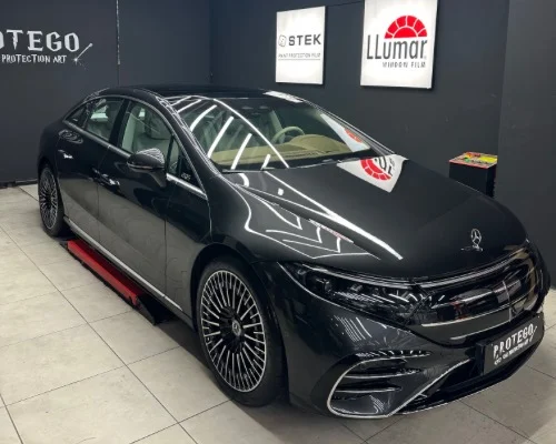 Mercedes EQS Stek PPF Kaplama LLumar Cam Filmi Araç Kaplama