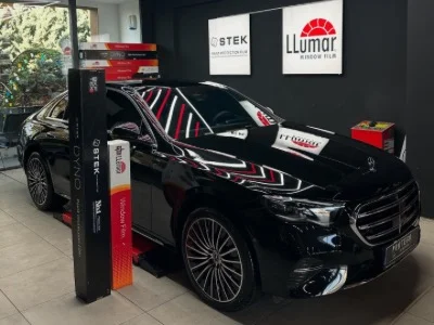 Mercedes E200 PPF Kaplama - Mercedes E200 Stek PPF Kaplama - Mercedes E200 Araç Şeffaf Kaplama - Mercedes E200 LLumar Cam Filmi